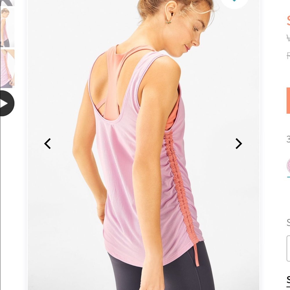 NWT Fabletics Cashel Side Cinch Tank